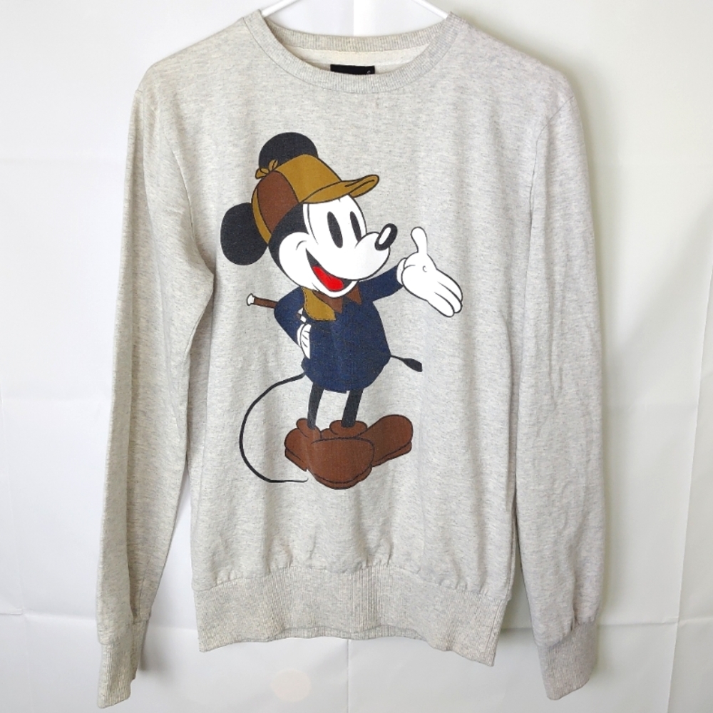 Disney Mickey Mouse Sweatshirt Pullover Womens S Cartoon Gorpcore Kidcore Casual